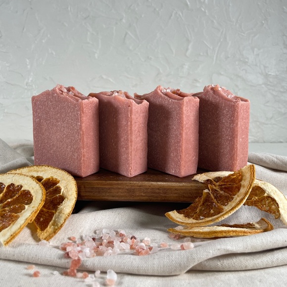 *Maya"Himalayan Salt & Rose Clay Artisan Soap Bar | Luxe Skincare - Picture 2 of 6